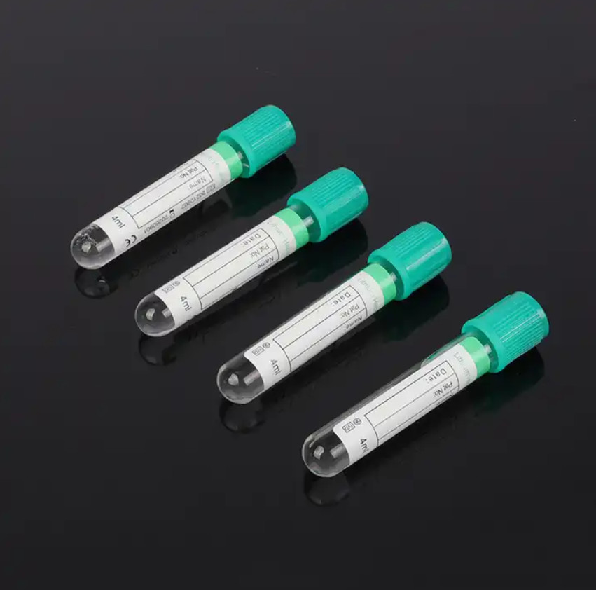 Customized Size Vacuum Blood Collection Tube for Routine Chemistry Tests Lithium Heparin Tube