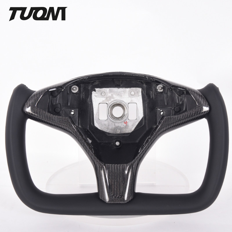 Flat Bottom Carbon Fiber Alcantara Steering Wheel 2022 New Style