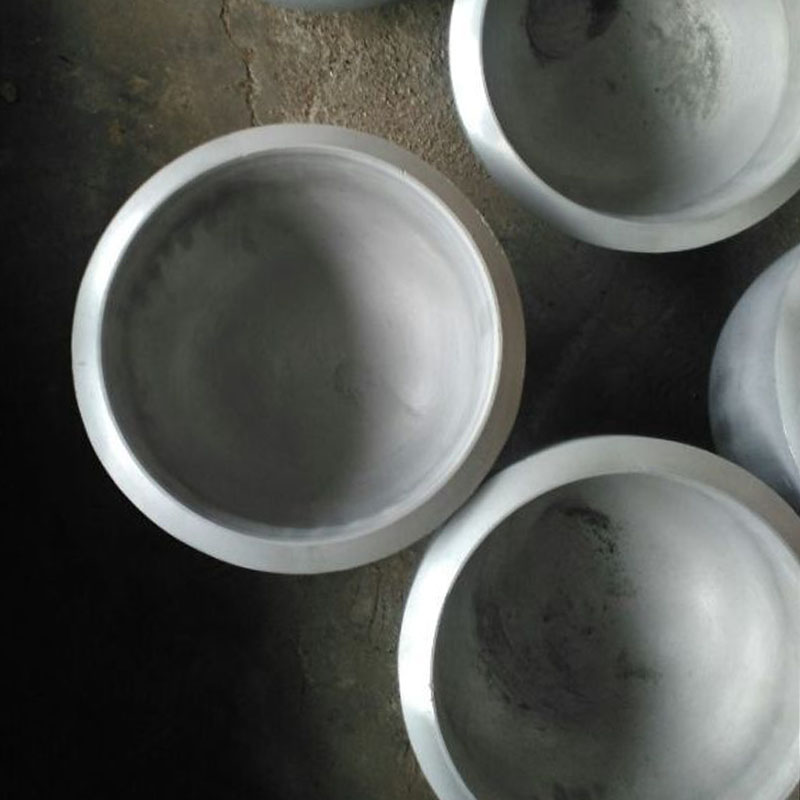304 Stainless Steel Oval Tube Cap Sanitary Grade Internal and External Mirror Polished Welded Tube Cap Bright Stainless Steel