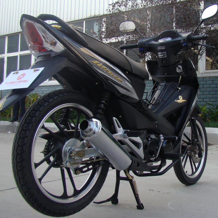 Customizable Black 125cc Underbone Motorcycle With Four Stroke