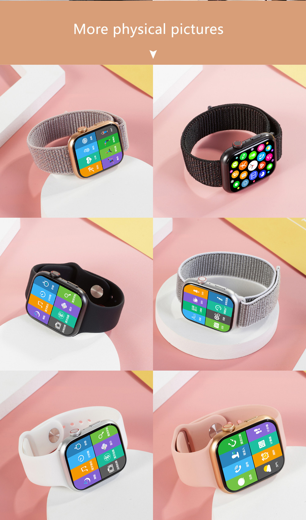 2021 Original IWO YY21 Smart Watch Call 44mm Fitness Tracker Heart Rate Monitor Blood Pressure SmartWatch IOS Android P