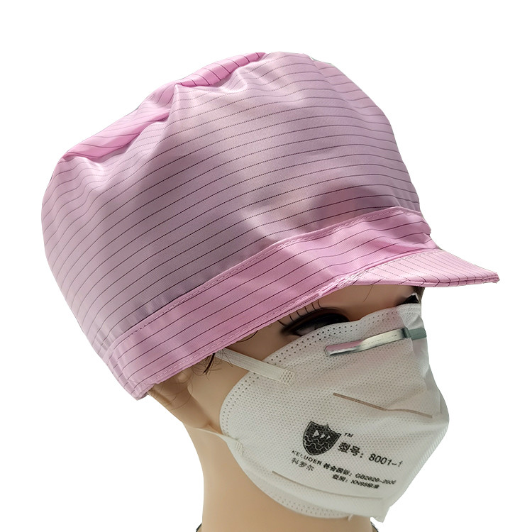 5mm Stripe ESD Antistatic Cap For Class 100 Cleanroom