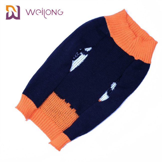 Acrylic Halloween Pet Clothing Customized BSCI Knit Pet Sweater