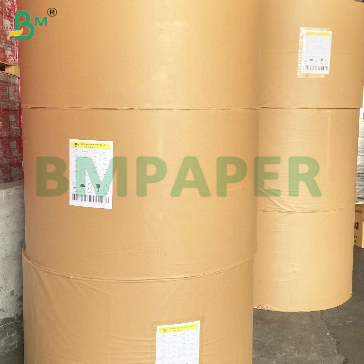 50gsm High Stiffness MG Stripped Kraft Paper Rolls for Packaging