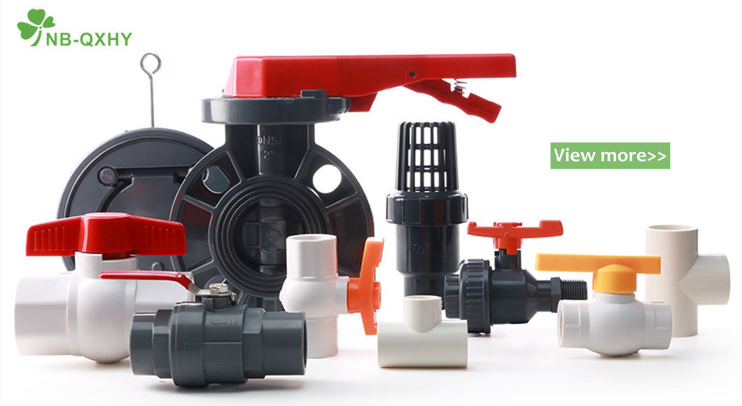 Nb-QXHY UPVC/PVC 1/2 BS Standard White Octagonal Ball Valve Plastic Valve with Peru Style