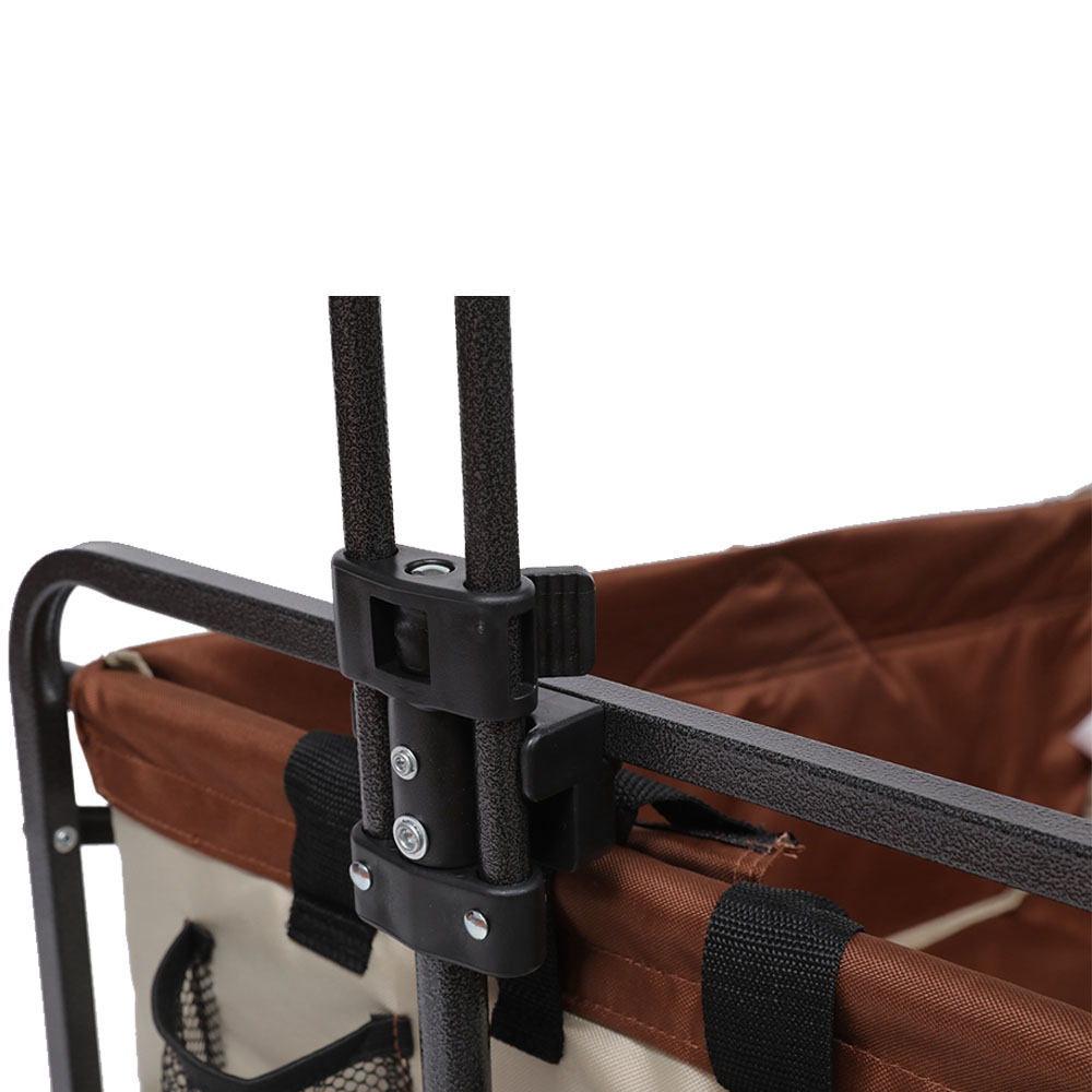 Convenient Beach Wagon with Ergonomic Handle and 7x1.75 Inch Wheels 101x51x108cm