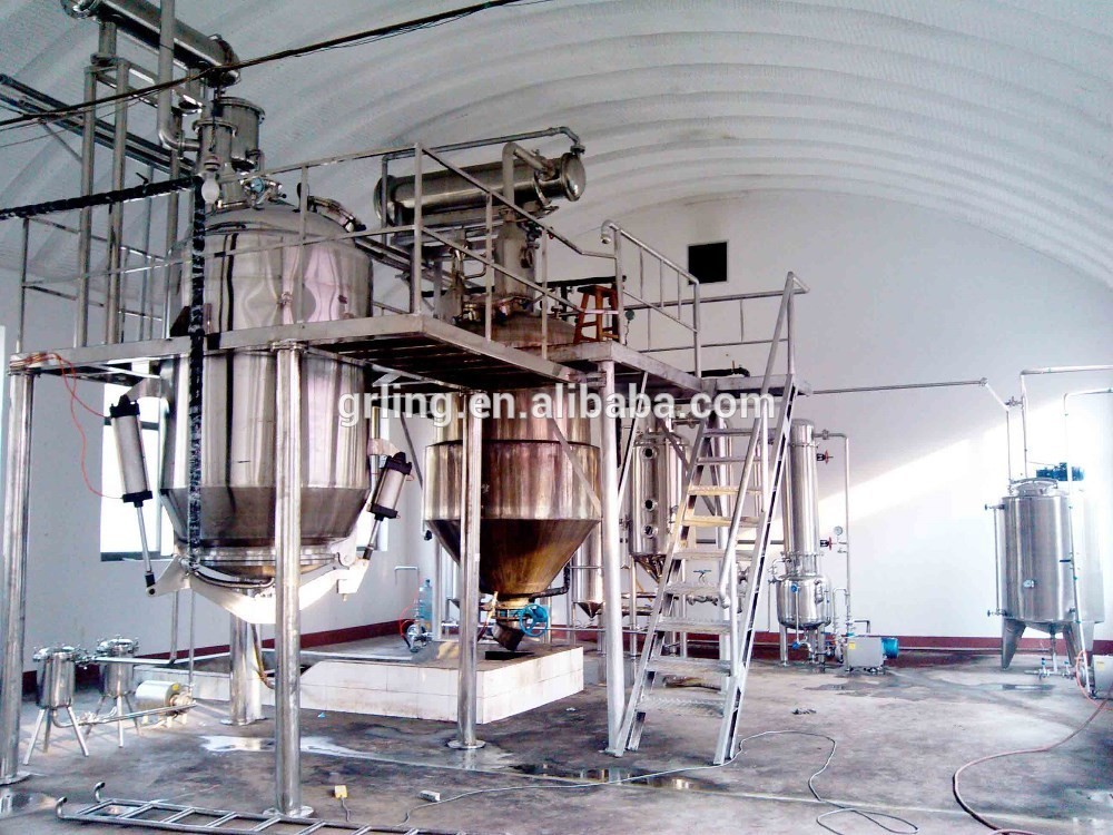 Thin Film Short Path Evaporator Distillation 0.5m2 2m2 Wiped Evaporator For Oil