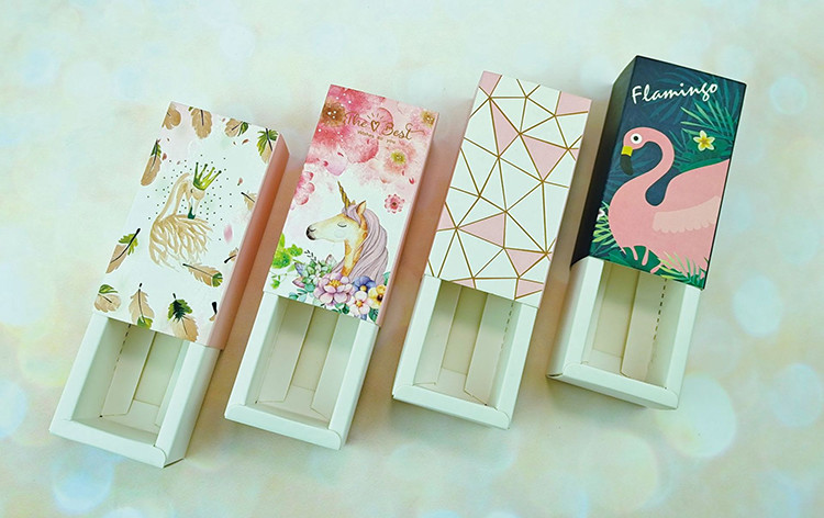 Lipstick Gift Drawer Cardboad Cosmetic Box Packaging For Valentines Day