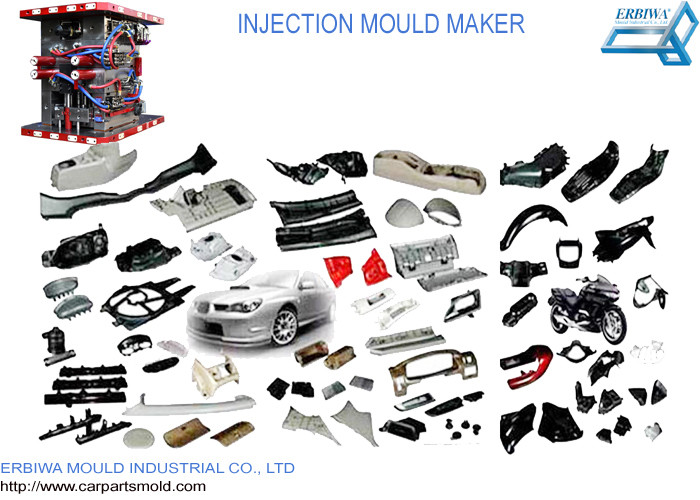 Multi Cavity Super Auto Trim Molding Colorful Plastic Injection Car Moulding Trim