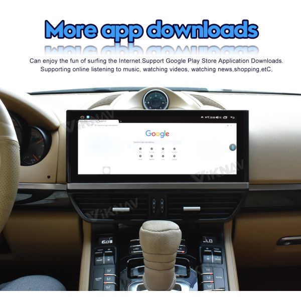 Viknav Car Radio For Porsche Cayenne (2011-2017) 12.3 inch Vehicle Stereo Carplay Multimedia Player GPS Navigation