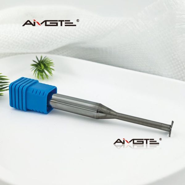 Tungsten Carbide 3 Flute T Slot End Mill Deep Hole Milling Cutter for Die Steel Extra Long Reach CNC Router Bit 1/4" 3/8" 1/2" Shank