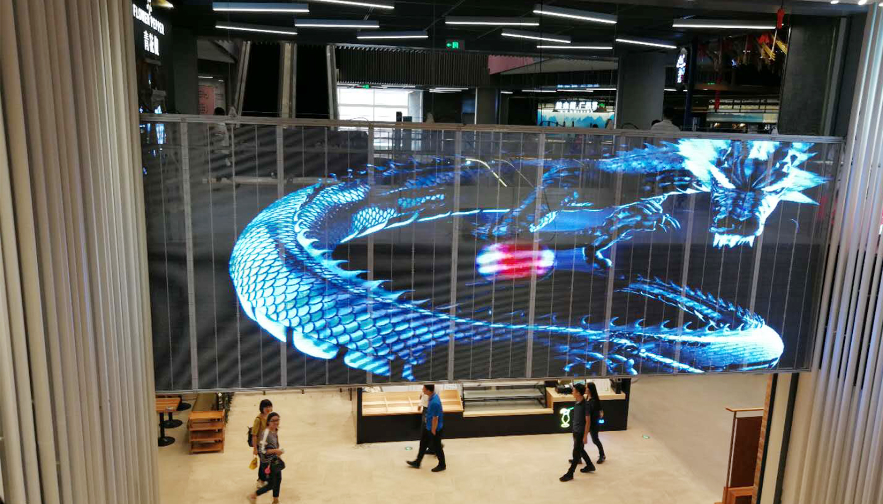 SMD1921 Flexible Clear Outdoor Transparent Led Screen Display Panel P10