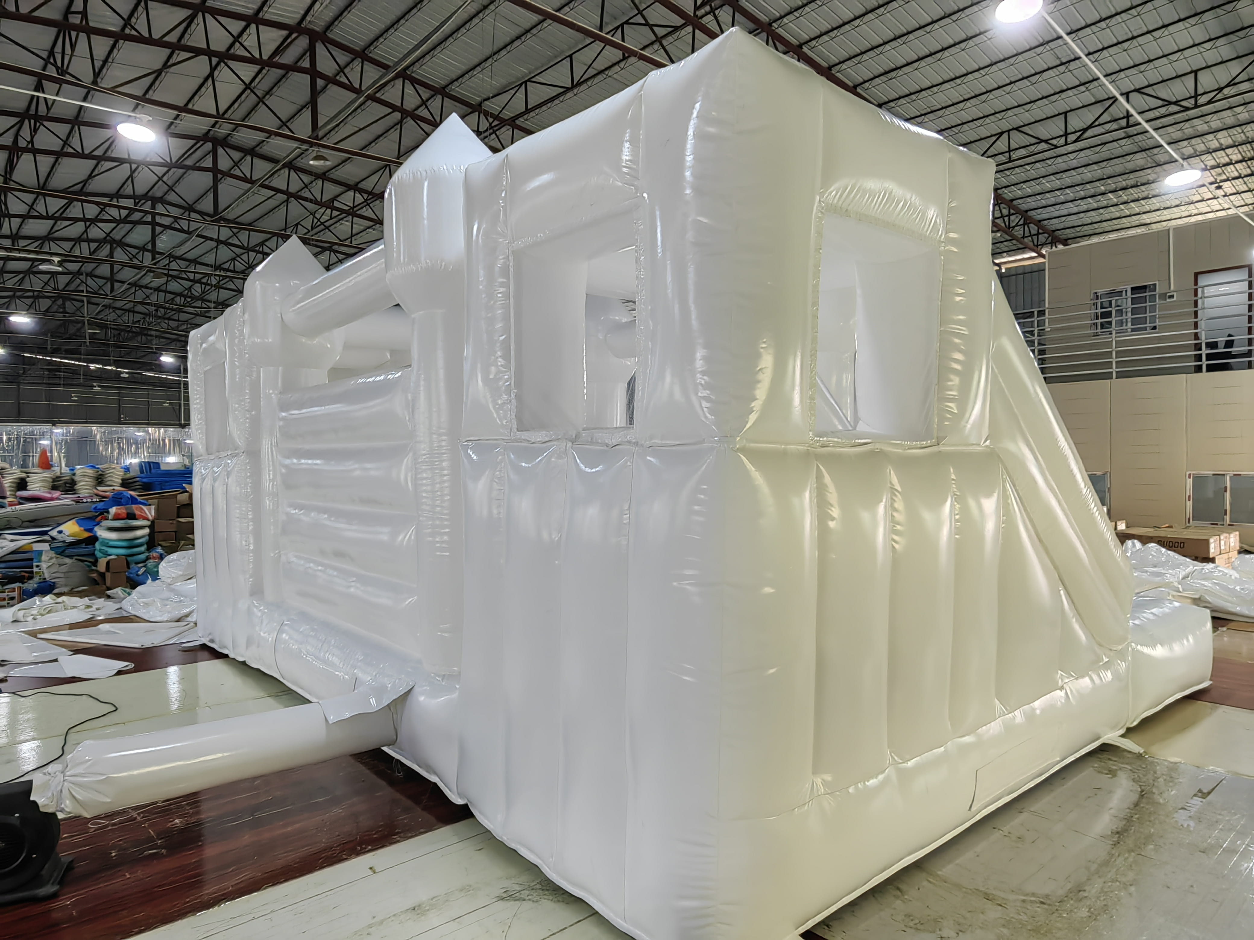 Toddler jump house jumping combo wedding decoration bouncer white inflatable slide bouncy castle