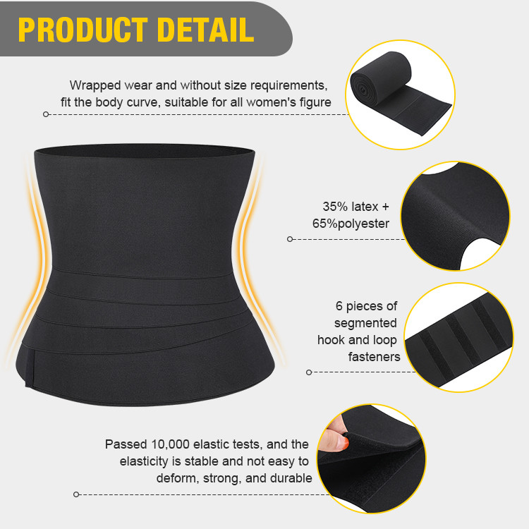 Neoprene Invisible Wrapping Waist Training Shaper For Body Weight Loss