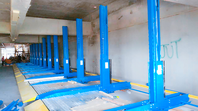 2 Post Car Parking Car Vehicle Lift Auto Storage Car Parking System 2.3T 2.7T 3.2T
