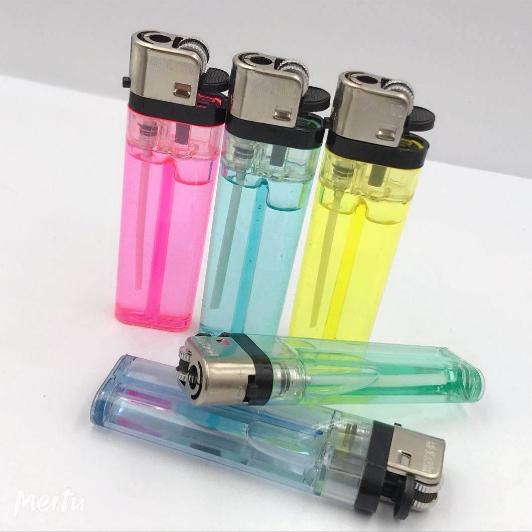 Dy-016 Meet EUR Standard Premium Customized Transparent Flint Gas Lighter