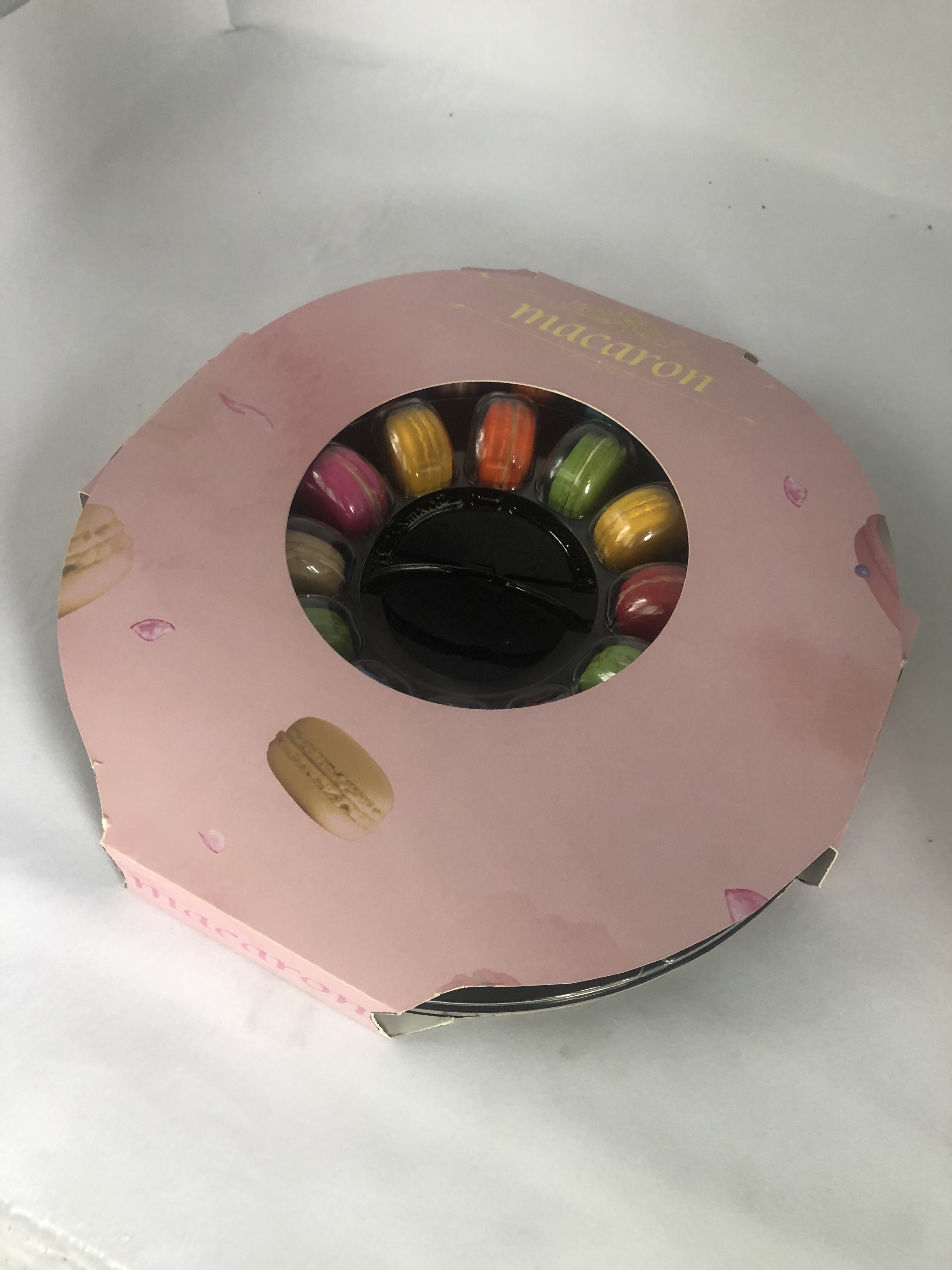 1mm PET One Dozen Macaron Gift Boxes Clamshell Plastic Cookie Tray Packaging