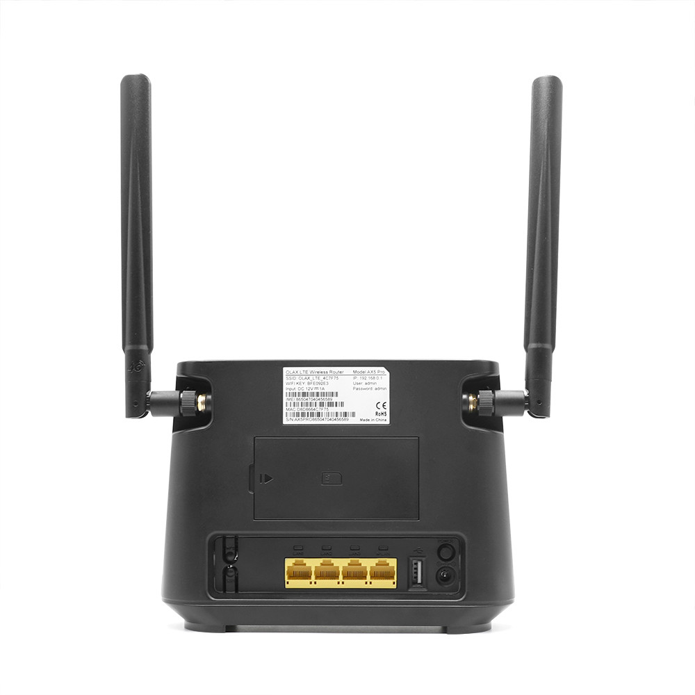 OLAX AX5 PRO Unlocked Cat4 4g Lte Cpe Wireless Wifi Routers With Sim Card Slot Indoor Wifi Routers