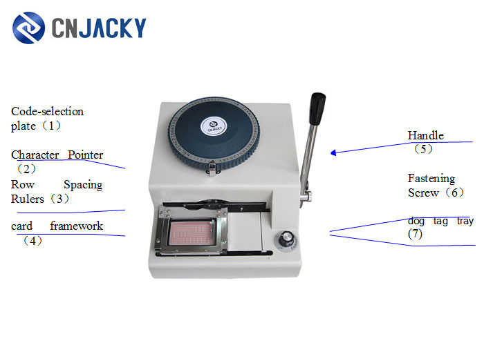 Manual Dog Tag Embossing Machine For Military Army Use