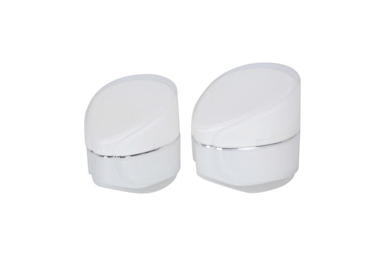 120ml Acrylic Lotion Cosmetic Pump Bottle Set Jar Obliquely Round Triangle For Personal Care