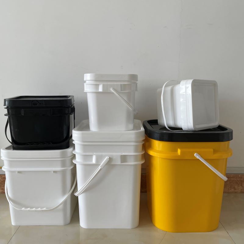 ISO9001 Certified Custom Food Packing 2L-25L Square Plastic Bucket