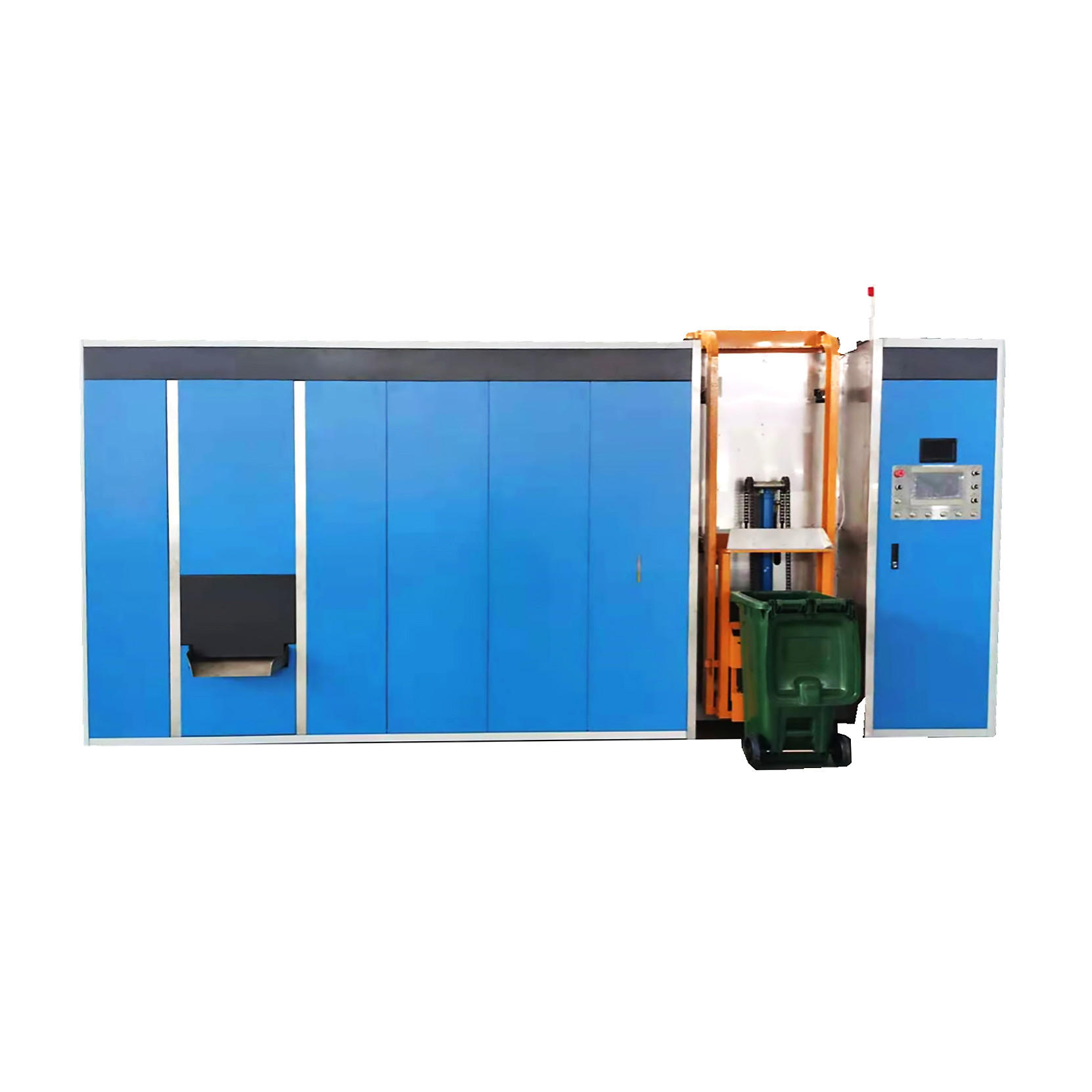 60HZ 1000Kg Per Day Compost Fertilizer Making Machine Organic Waste Converter Grinder