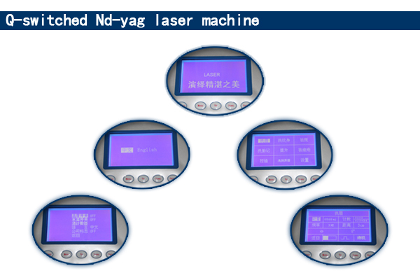 Professional q switched nd yag laser tattoo removal machine with CE approved 1064nm/532nm