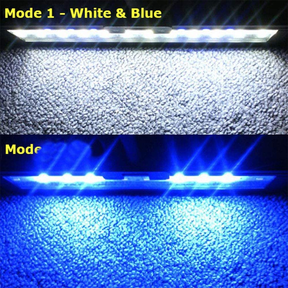Blue White Gooseneck Clamp RGB Aquarium Light