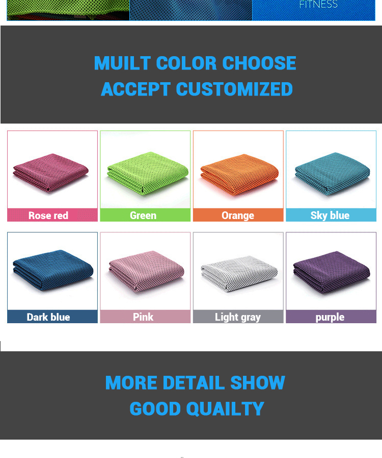 Multi Purpose Personalized Workout Towels Full Dye Sublimation Antibacterial