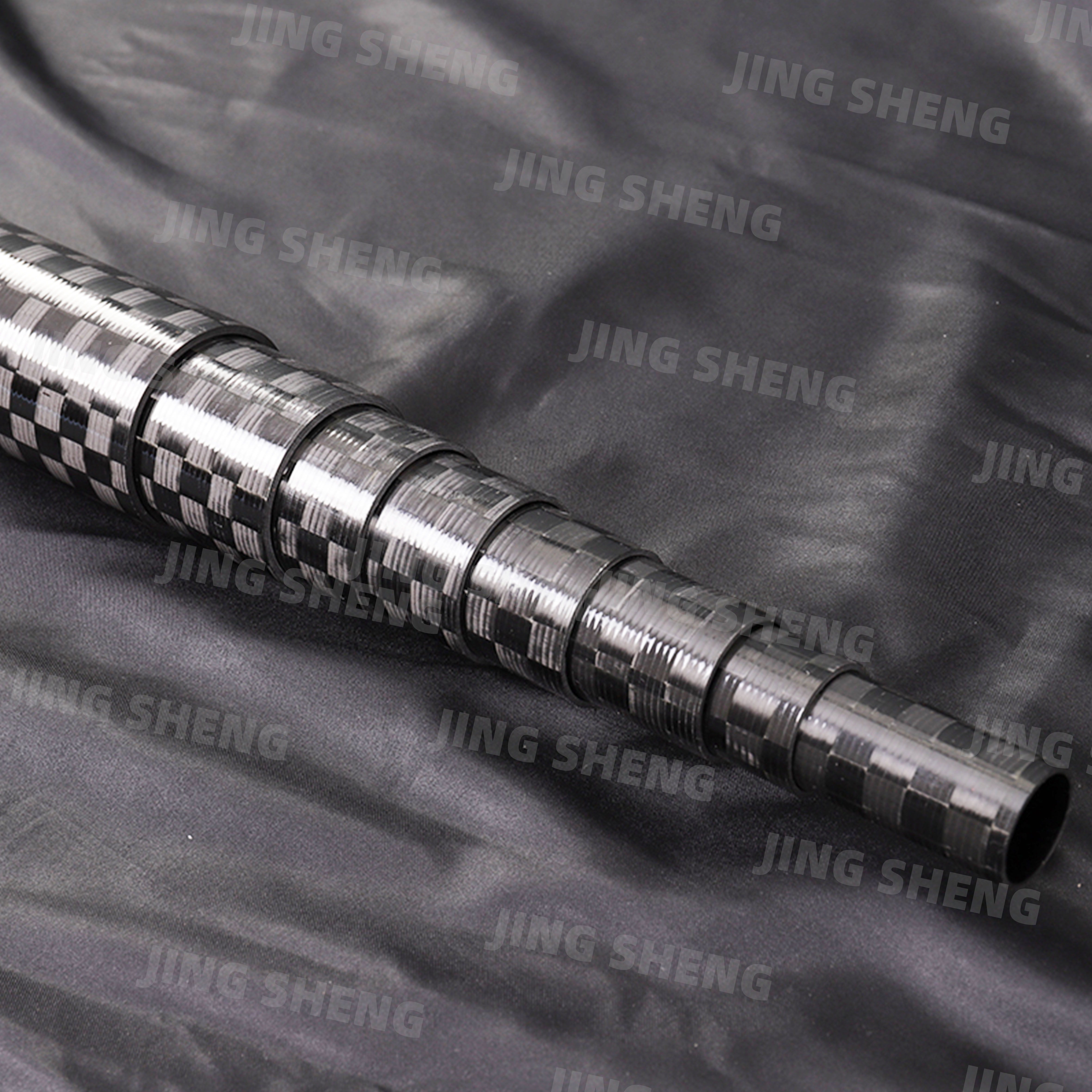 ODM 12K Carbon Fiber Tube Extendable Carbon Fibre Pole For Solar Panel Cleaning Poles