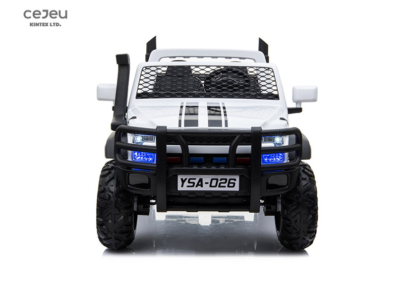 LED Blue Kids Electric UTV Black Mp3 UTV For 8 Year Old 2.4G RC