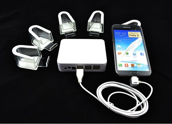 COMER Digital products anti-theft cell phone display security system with cable lock charging cable
