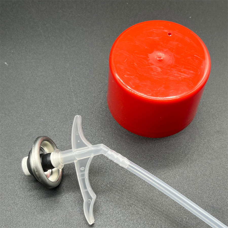 Versatile Dispensing Valve with Straw Attachment and Short Stem - Perfect for Precision Foam Distribution
