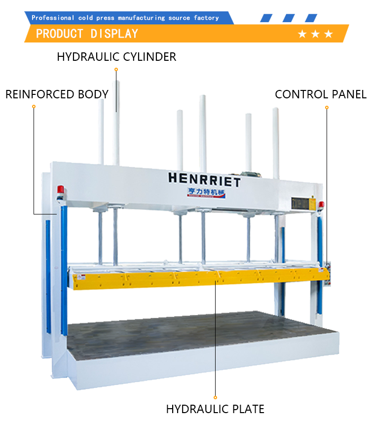 380V / 50Hz Automatic Cold Press Machine 6 Cylinders Hydraulic Wood Press Machine for Aluminum honeycomb panel stainless steel honeycomb panel wooden