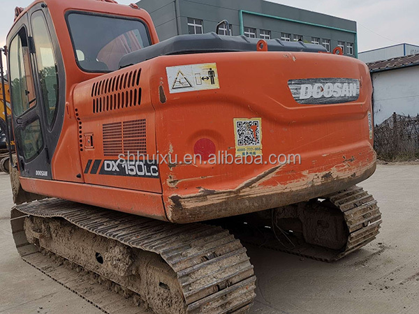 Second hand Quality DOOSAN DX150 excavator with low price for sale/Used hydraulic crawler digging machine Doosan DX150
