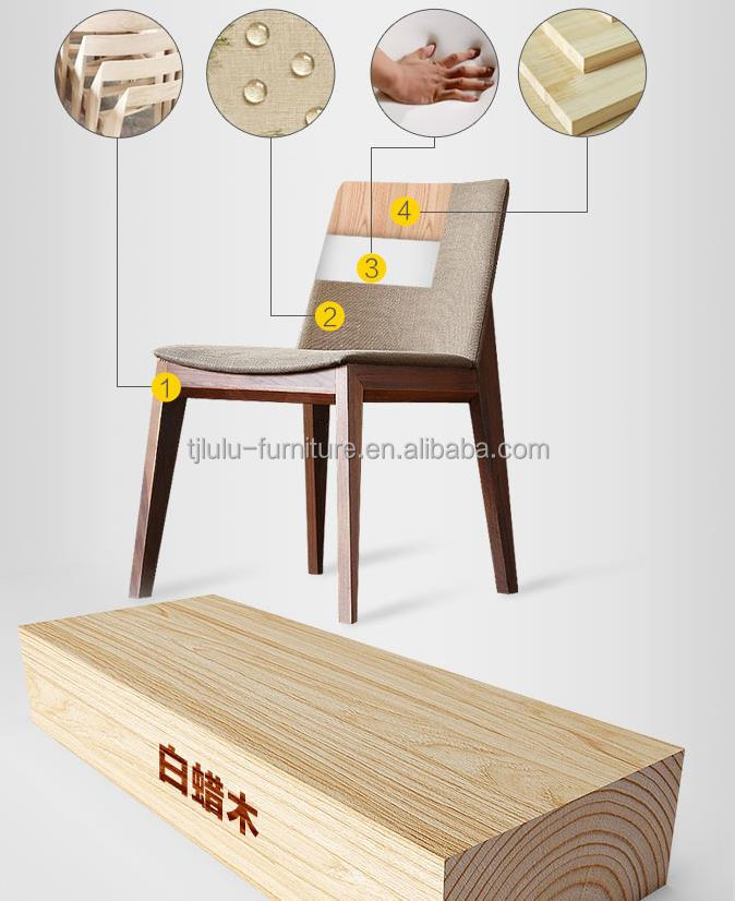 Nordic Fabric Leather Wood Dining Chairs The Perfect Choice for Modern Dining Room Furniture