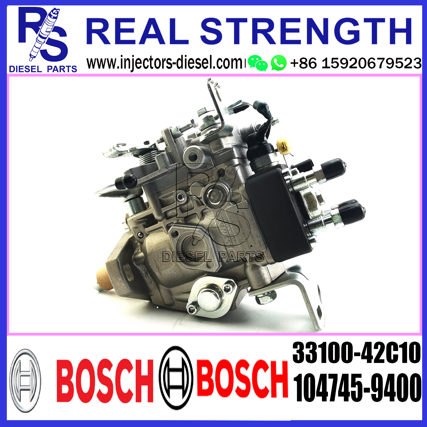Diesel Fuel Injector Pump assembly 33100-42C10 104745-9400 For DOOWON Engine
