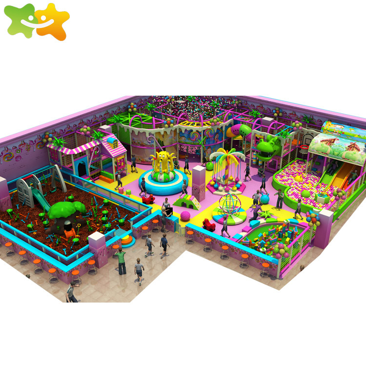 Jungle Theme Kids Play Park Games Indoor Soft Play Playground For Adventure Park