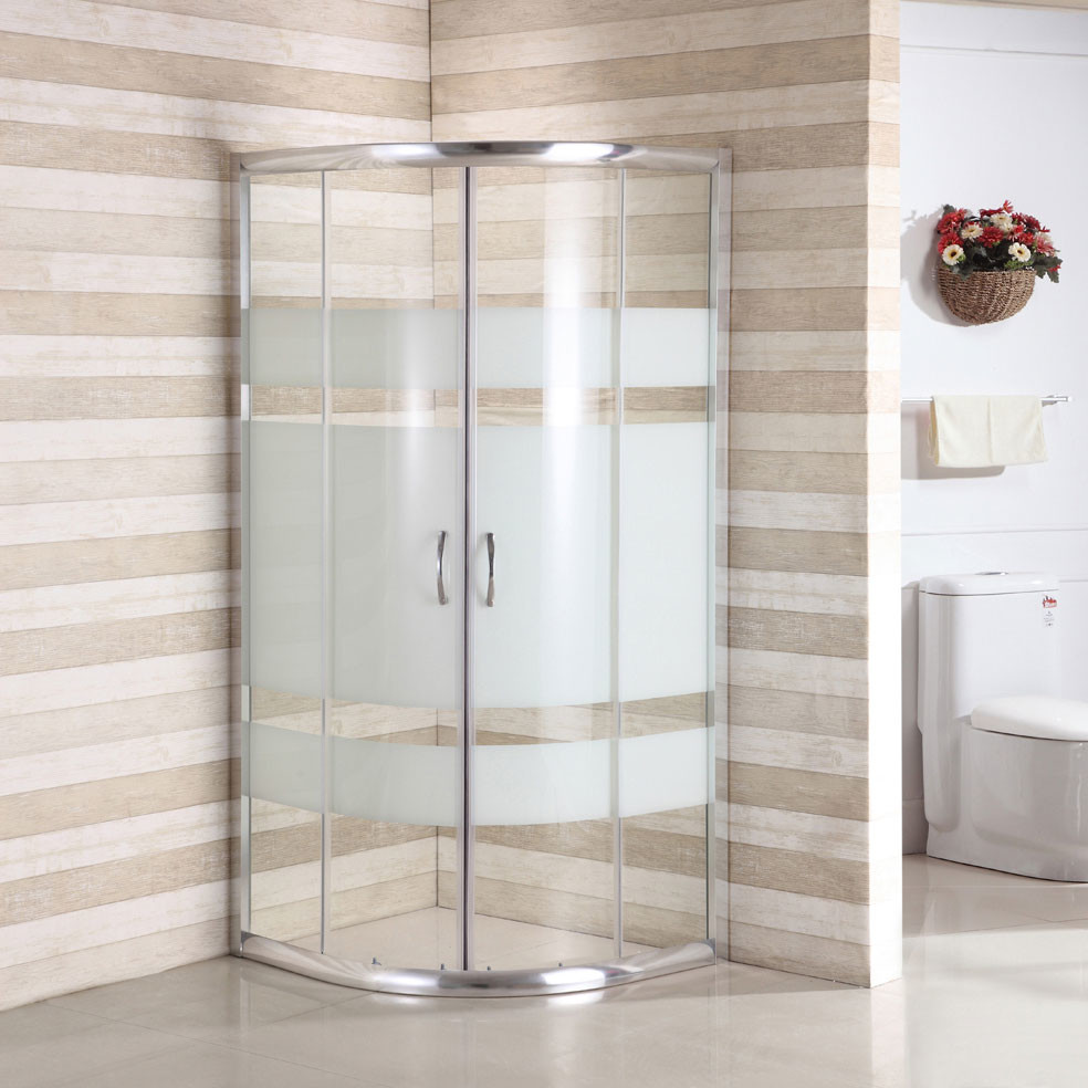 cabine de douche contemporaine，cabine de douche aux portes pivotantes