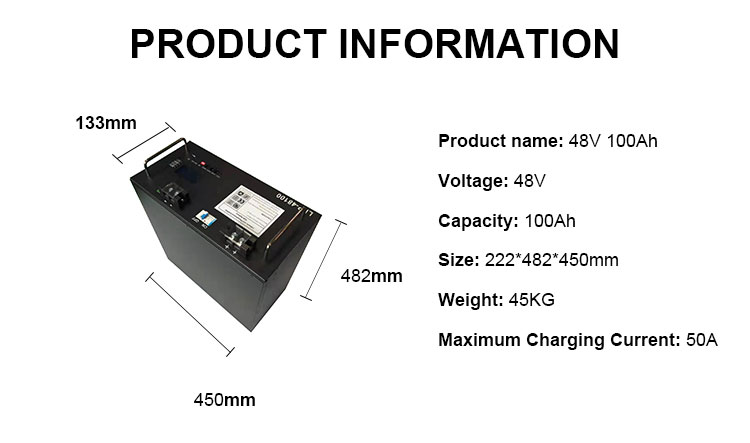 48v 100ah High Voltage Lifepo4 Energy Storage Battery Lithium Iron Phosphate
