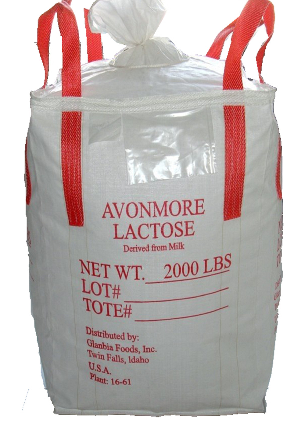 Industrial Flexible Intermediate Bulk Container Bags With Cross Corner Loops