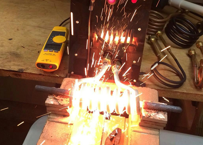 35kw Induction Coil Heater Small Copper Steel Melting Furnace 5kg 10kg