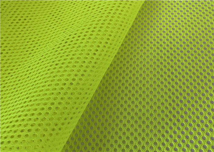 Polyester Reflective Fluorescent Mesh Fabric For Security Work Safety Vests