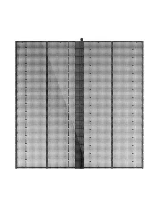 256x64 4500nits Transparent Glass LED Display SMD1921 1000*1000mm