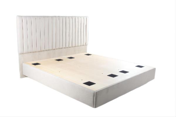 Quality Metal Frame Luxury Hotel Bedroom Furniture Polyester Fabric Upholstered for sale