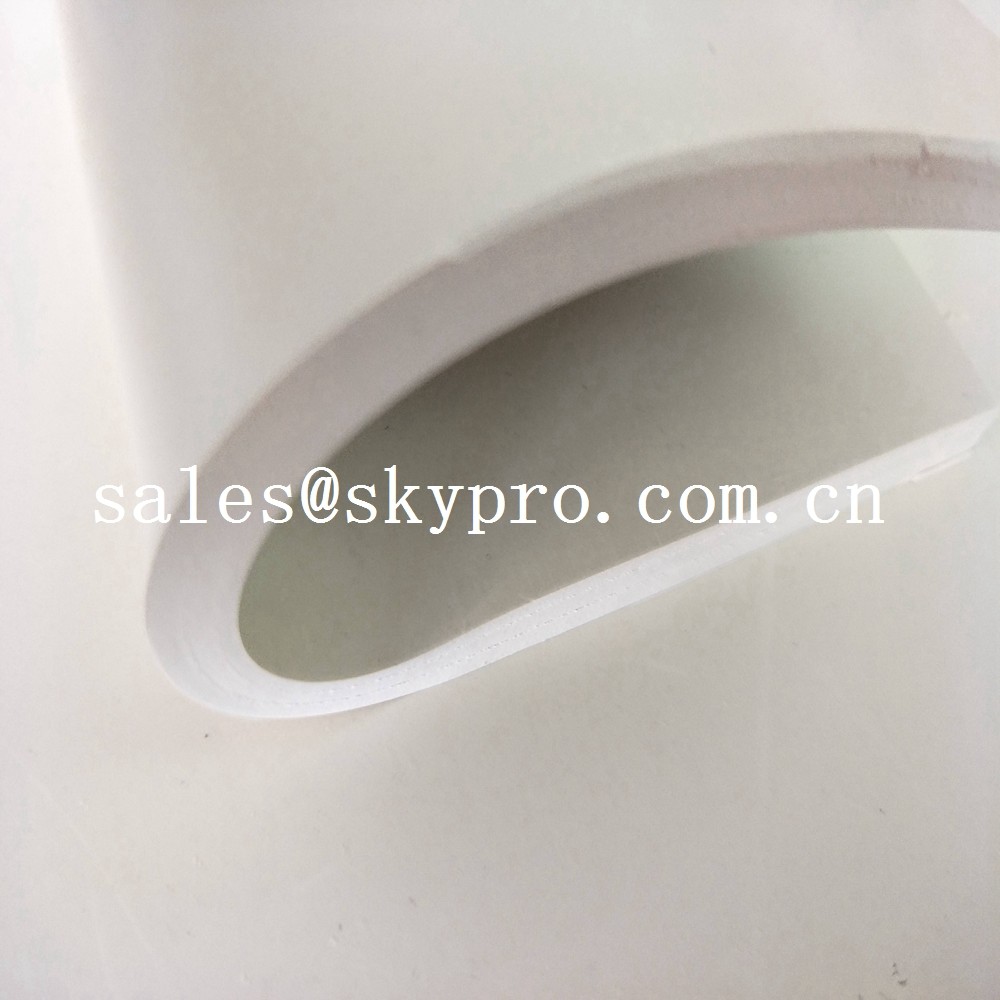 Smooth Latex Rubber Sheet Roll Non Toxic Silicone Soft White SBR Rubber Sheet
