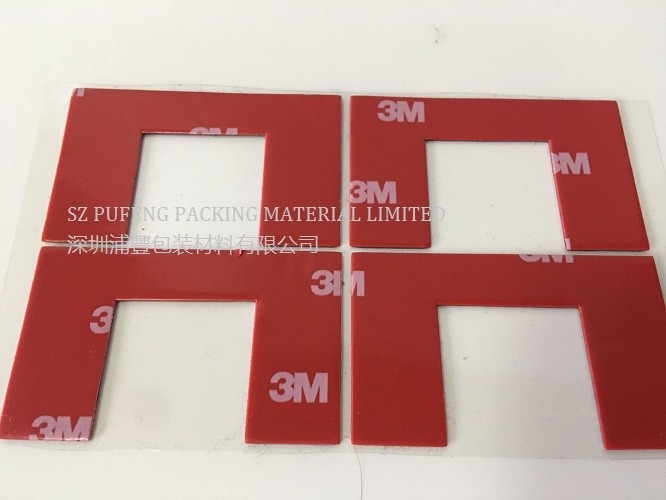 Rubber 3mm Black RoHS Die Cut Adhesive Tape For Heat And Sound Insulation