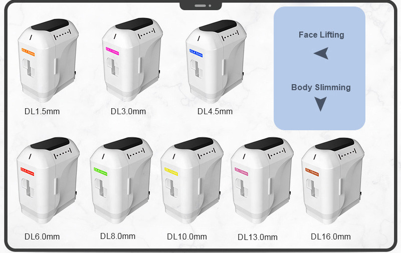Anti Aging 9D HIFU Beauty Machine Skin Tightening Face Lifting 8 Cartridges
