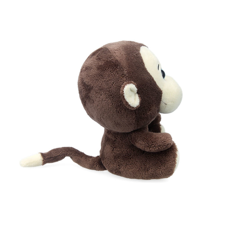 Skin Friendly Polypropylene Cotton Filling Monkey Plush Pillow