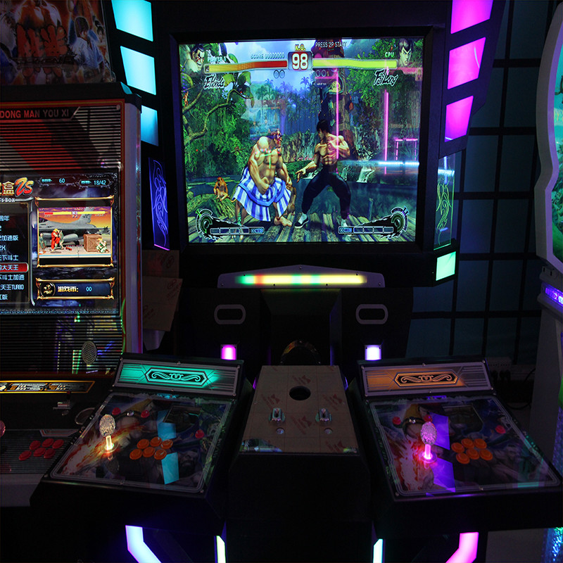 Adult Fighting 55 LCD Arcade Video Game Machine High Performance 1 Year Warranty